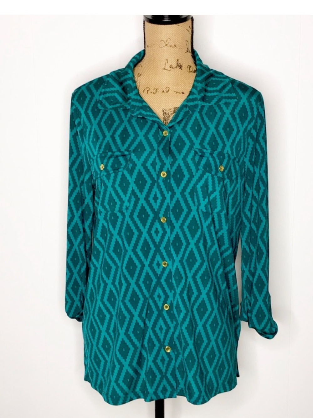 Jones New York Blouse-Size XL-Button Front-NWOT